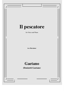 Il pescatore: E flat minor by Gaetano Donizetti