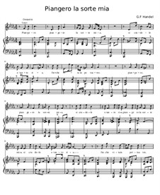Julius Cäsar, HWV 17: Piangerò la sorte mia by Georg Friedrich Händel