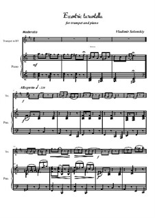 Eccentric Tarantella: For trumpet and piano by Vladimir Solonskiy