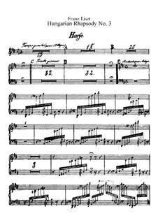 Nr.6 in Des-Dur, für Orchester, S.359/3: Harfenstimme by Franz Liszt