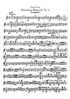 Nr.9 in Es-Dur, für Orchester, S.359/6: Trompetenstimmen I-II by Franz Liszt