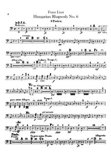 Nr.9 in Es-Dur, für Orchester, S.359/6: Schlagzeugstimmen by Franz Liszt