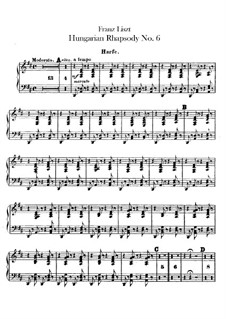 Nr.9 in Es-Dur, für Orchester, S.359/6: Harfenstimme by Franz Liszt