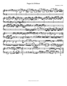 Little Prelude and Fugue in D minor: II. Fugue by Mitch Boucher