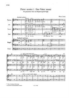 Pater noster I, S.29: Pater noster I by Franz Liszt