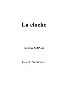 La cloche: Für Flöte und Piano by Camille Saint-Saëns