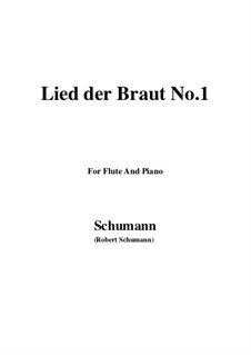 Nr.11 Lied der Braut: Für Flöte und Piano by Robert Schumann