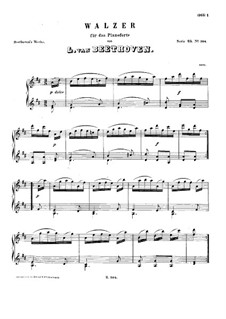 Walzer für Klavier in D-Dur, WoO 85: Für einen Interpreten by Ludwig van Beethoven