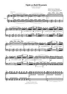 Eine Nacht auf dem kahlen Berge: Für Klavier Solo by Modest Mussorgski