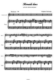 Mermaids dance: Für Klarinette und Klavier by Vladimir Solonskiy