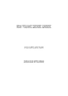 No.1 Ich trage meine Minne: Für Flöte und Piano by Richard Strauss