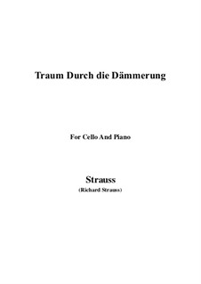 No.1 Traum Durch die Dämmerung: Für Cello und Klavier by Richard Strauss