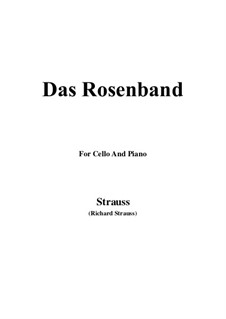 No.1 Das Rosenband: Für Cello und Klavier by Richard Strauss