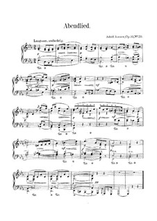 Lieder und Tänze, Op.33: Nr.20 Abendlied by Adolf Jensen