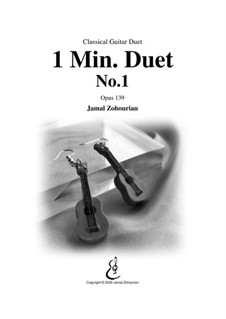 1 Min Duet No.1, Op.139: 1 Min Duet No.1 by Jamal Zohourian