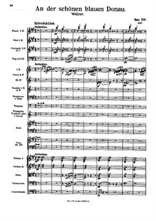 An der schönen blauen Donau, Op.314: Für Orchester und Männerchor (ad libitum) by Johann Strauss (Sohn)
