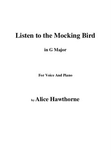 Listen to the Mocking Bird: G Major by Richard Milburn
