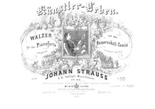 Künstlerleben, Op.316: Klavierauszug by Johann Strauss (Sohn)