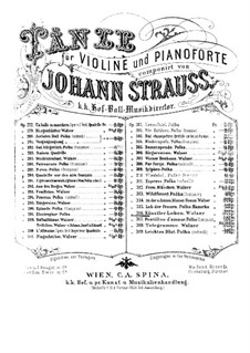 Künstlerleben, Op.316: Für Violine und Klavier – Klavierstimme by Johann Strauss (Sohn)