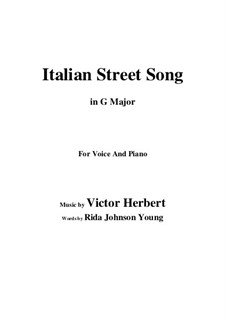 Italian Street Song: G Major by Victor Herbert