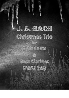 Nr.4 Bereite dich, Zion: For Clarinet Duo & Bass Clarinet by Johann Sebastian Bach