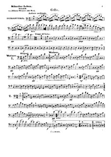 Künstlerleben, Op.316: Cellostimme by Johann Strauss (Sohn)