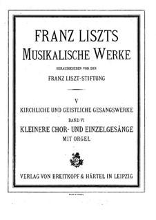 Anima Christi, sanctifica me, S.46: Erste Fassung by Franz Liszt