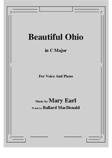 Beautiful Ohio. Song: C-Dur by Robert A. King