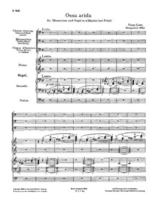 Ossa arida, S.55: Ossa arida by Franz Liszt