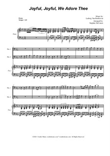 Ode to Joy (arr. S. DeCesare): Trombone Duet by Ludwig van Beethoven