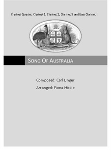 Song of Australia: For quartet clarinets by Carl Linger
