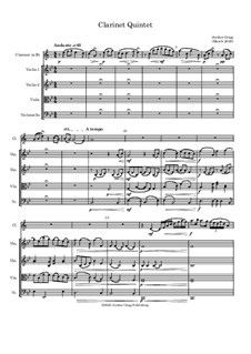 Clarinet Quintet: Clarinet Quintet by Jordan Grigg