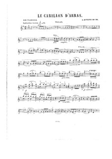 Le carillon d'Arras, Op.36: Violinstimme by Antonio Bazzini
