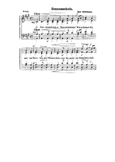 Sechs Gedichte, Op.36: Nr.4 An den Sonnenschein, für Stimmen by Robert Schumann