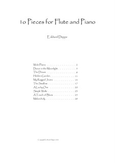 10 Pieces for Flute and Piano: Partitur by Eckhard Deppe