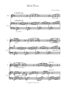 10 Pieces for Flute and Piano: Wide Plains by Eckhard Deppe
