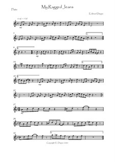 10 Pieces for Flute and Piano: My Ragged Jeans – Solostimme by Eckhard Deppe