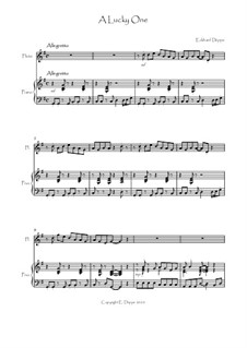 10 Pieces for Flute and Piano: A Lucky One by Eckhard Deppe