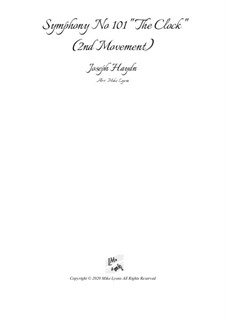 Sinfonie Nr.101 in D-Dur 'Die Uhr', Hob.I/101: Teil II by Joseph Haydn