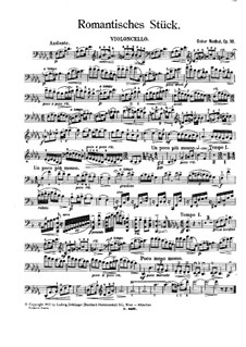 Romantisches Stück für Cello und Klavier, Op.18: Romantisches Stück für Cello und Klavier by Oskar Nedbal