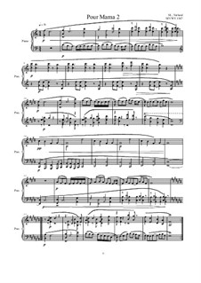 Pour Mama: No.2 studies for piano, MVWV 1367 by Maurice Verheul