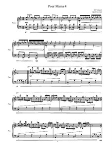 Pour Mama: No.4 studies for piano, MVWV 1369 by Maurice Verheul