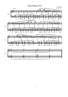 Pour Mama: Pour Mama No.33-6 studies for piano, MVWV 1399 by Maurice Verheul