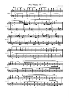 Pour Mama: Pour Mama No.34-7 studies for piano, MVWV 1400 by Maurice Verheul