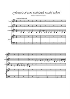 Fantasia di canti tradizionali natalizi italiani: For quartet by folklore