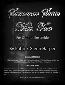 Summer Suite for Clarinet Ensemble: Movement 2 by Patrick Glenn Harper