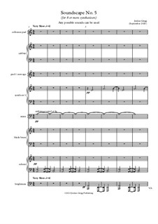 Soundscape No.5- Score and parts: Soundscape No.5- Score and parts by Jordan Grigg