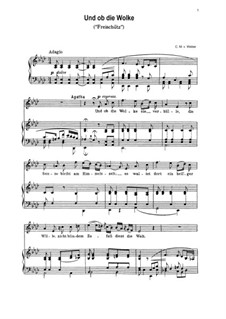 Fragmente: Un ob die Wolke sie verhülle. Agathe's Prayer by Carl Maria von Weber