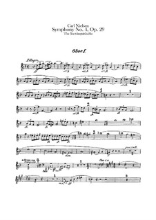 Sinfonie Nr.4 'Das Unauslöschliche', FS 76 Op.29: Oboenstimmen I-III by Carl Nielsen