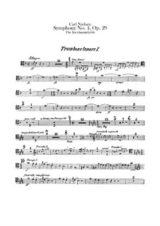 Sinfonie Nr.4 'Das Unauslöschliche', FS 76 Op.29: Posaunen- und Tubastimmen by Carl Nielsen